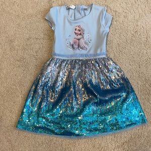 Disney Elsa dress with gorgeous sequined skirt